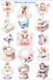 Ballerina Themed Cute Sticker Sheets Custom Label Stickers 30pcs Stickers 13x17cm 2Pages - 3