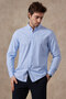 Men's Cotton Long Sleeve Collar Buttoned Modern Slim Fit Shirt - 7