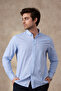 Men's Cotton Long Sleeve Collar Buttoned Modern Slim Fit Shirt - 5