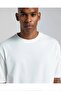 T-shirt Oversize Unisex Cotton Crew Neck-White - 4