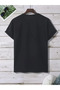 Unisex Butterfly Sunflower Printed Short Sleeve 100% Cotton T-shirt - 3