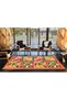 Mixed Fruit Patterned Woven Base Carpet 3711 in Square - 4