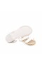 Women's Thermo Sole Vegan Velcro Strap White Sandals 1001 - 5