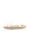 Women's Thermo Sole Vegan Velcro Strap White Sandals 1001