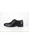 4338 Men's Black Orthopedic Leather Soft Sole Shoes - 4