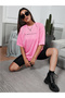 Women's Oversize T-shirt Simplicity Minimal Design Printed T-Shirt Short Sleeve - 2