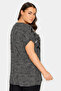 Large Size Crew Neck Short Sleeve Sequin Embroidered T-shirt302856 - 5