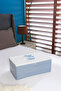 Small Size Printed Detailed Blue Striped Storage Bag 52 X 28 X 21 Cm