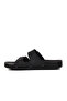 PC-7241 Black Nubuck Double Striped Men's Slippers - 2