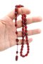 Systemed Beige Cut Red Squeezed Amber Prayer Beads - 3
