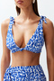 Etnik Desenli Düğümlü Üçgen Kaplı Bikini Üstü TBESS24BU00155 - 4