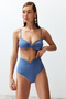 Mavi Aksesuarlı Regular Yüksek Bel Bikini Altı TBESS24BA00127