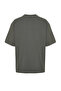 Antrasit Oversize/Geniş Kesim Kısa Kol Manzara Nakışlı %100 Pamuklu T-Shirt TMNSS23TS00243 - 8