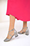 Gray Women's Classic Heeled Shoes 14392 - 4