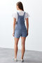 Blue Short Denim Jumpsuit TWOSS24TU00032 - 6