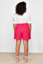 Pink Pleated Woven Shorts Tbbss24Ap00009 - 6