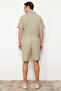 Taş Oversize Fit Örme Rahat Kumaş Şort TMNSS24SR00051 - 6