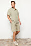 Taş Oversize Fit Örme Rahat Kumaş Şort TMNSS24SR00051