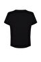 Siyah Oversize Animal Baskılı Cep etaylı %100 Pamuk Örme Büyük Beden T-shirt TBBSS24BF00059 - 8