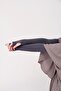 Finger Snap 45cm Lycra Combed Cotton Sleeve 1 Pair Smoked - 2