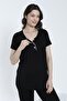 Women's Short Sleeve Maternity and Maternity Pajamas Set - 5