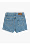 Regular Waist Regular Fit Indigo Women's Shorts 4Skg40022Ad - 2
