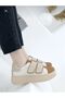 Thick Sole Double Velcro Walking Shoes