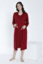 Women's Dressing Gown Front Buttoned Maternity and Maternity Nightgown Set