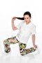 Viscose Relaxed Fit Wide Leg Patterned Girls' Trousers - 4