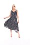 Summer Strap Combed Cotton Asymmetrical Cut skirt Large Size Dress - 8