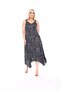 Summer Strap Combed Cotton Asymmetrical Cut skirt Large Size Dress - 4