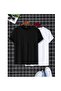 UNISEX BLACK AND WHITE 2-PIECE SET OVERSIZE TEE