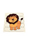 5-Piece Wooden New Generation Find and Go Lion Themed Stick Puzzle