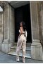 Women's Beige Carrot Cut Trousers - 4