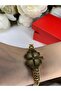 Steel Thick Chain Clover Bracelet - 2