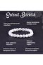 Certified Selenite Natural Stone Bracelet 8 Mm - B804