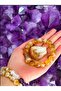 Citrine 10mm Bracelet with Raw Stone Gift | Stone of Abundance and Prosperity | Certified - 2