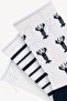 Pack of 3 Lobster Patterned Elasticless Bamboo Socks - 3