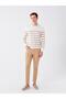 Classic Crew Neck Long Sleeve Striped Men's Knitwear Sweater - 3