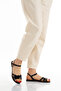 Comfort Women's Black Cross Sandals - 3