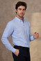 Men's Cotton Long Sleeve Collar Buttoned Modern Slim Fit Shirt - 3