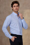 Men's Cotton Long Sleeve Collar Buttoned Modern Slim Fit Shirt - 2