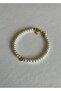 HEART DETAILED PEARL BRACELET 15 CM - 4