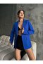 Six Oval Single Button Double Breasted Jacket