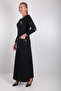 Embroidery and Stone Embroidered Hijab Dress - 4