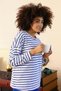 Fashion Line Women's Long Sleeve 3 Thread Combed Cotton Pajamas Suit 4185 - 5