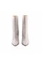 Women's Genuine Leather Microlight Sole Silver Casual Boots - 3