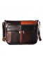 Genuine Leather, Medium Size, Black, Crossbody, Women's Shoulder Bag 24*18*8