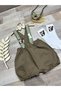 Brown Safari Concept Lion Figured Salopet for Baby Boy - 5