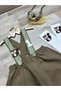 Brown Safari Concept Lion Figured Salopet for Baby Boy - 4